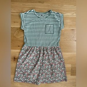 Girls Size 12 Tea Collection Floral Striped Dress